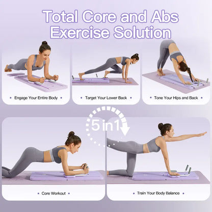 Foldable AB, Pilates Reformer Exercise Board